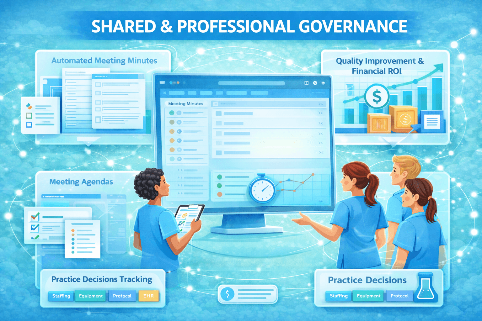 NELP professional governance platform with council documentation