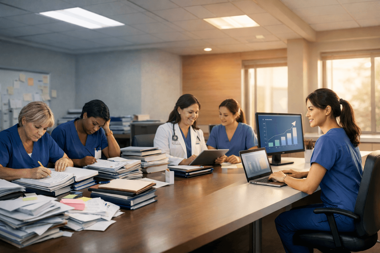 Digital clinical ladder platform for nurse career advancement